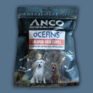 Anco Oceans Salmon Skin Cubes 100g