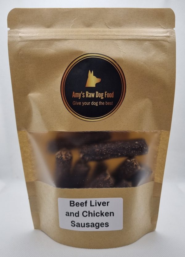 Gourmet Beef Liver and Chicken Sausages